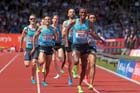 Aman Wote (Eth) wins the 1500 metres at the IAAF Diamond League, Birmingham.